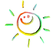sun colorful art symbol smilie at www.greatfeet.com